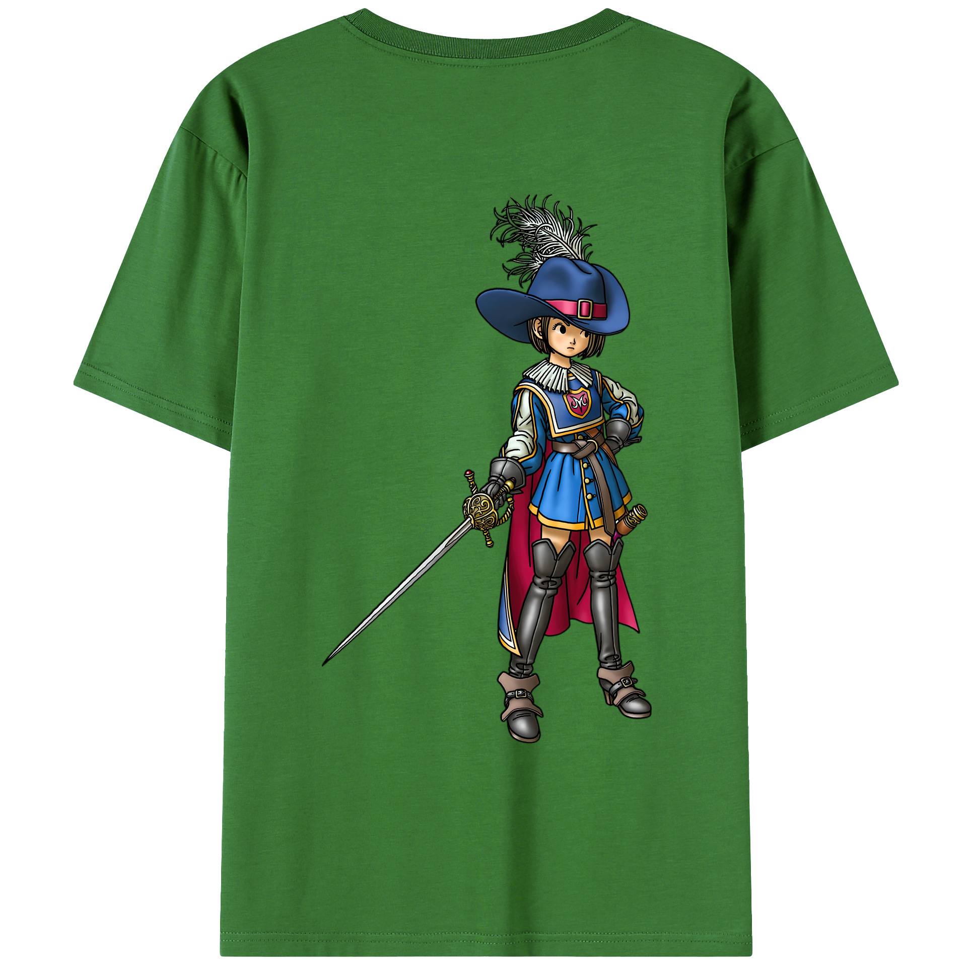 （画像用） ドラゴンクエスト Doragon Kuesuto Dragon Quest レディース半袖Tシャツ(バックプリント)